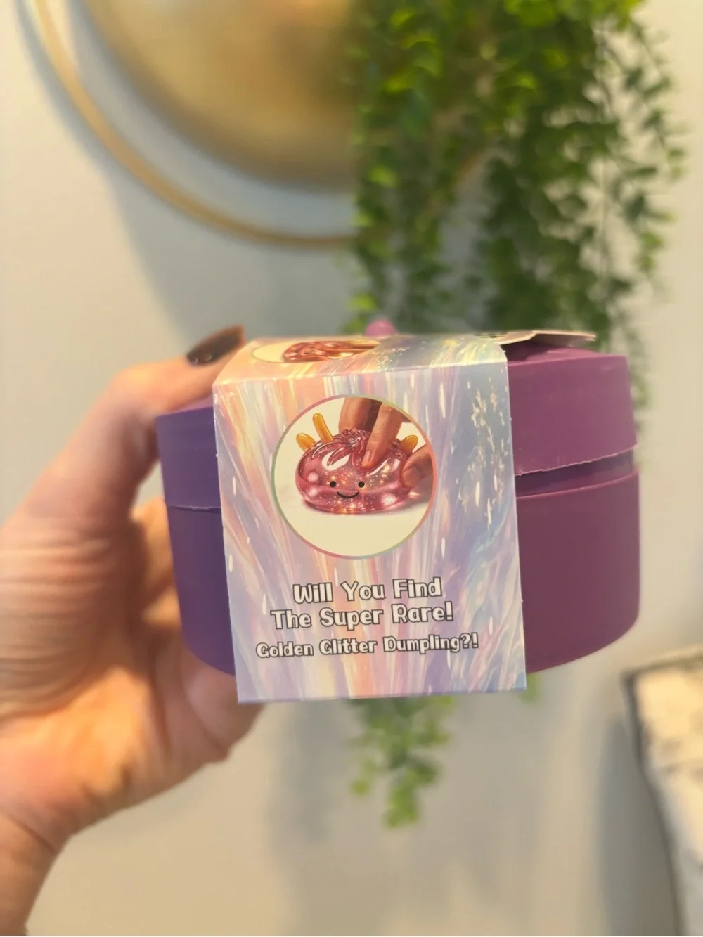 Rainbow Mystery Squishy Bun - Purple Squishy Fidget Toy